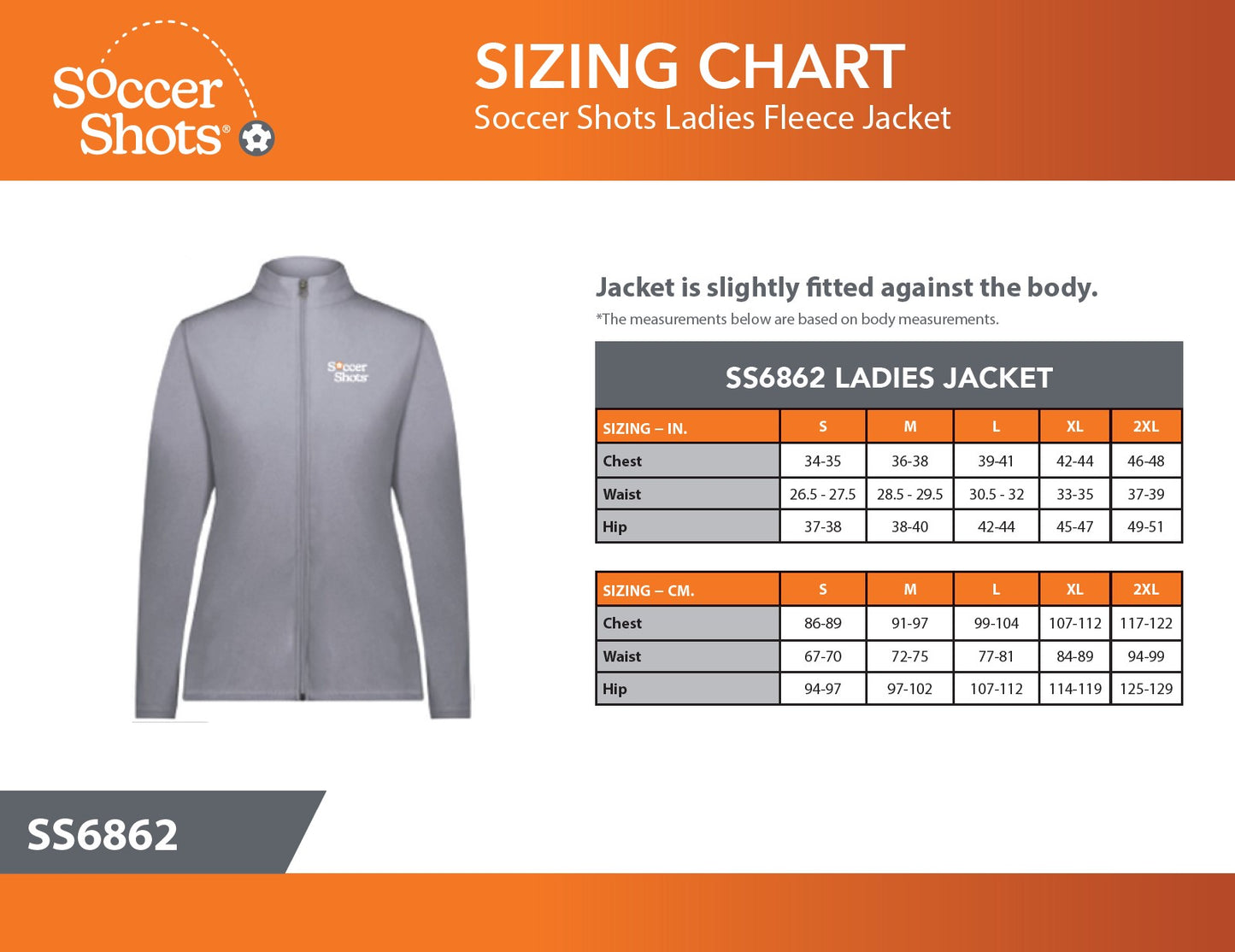 Soccer Shots Ladies Fleece Jacket