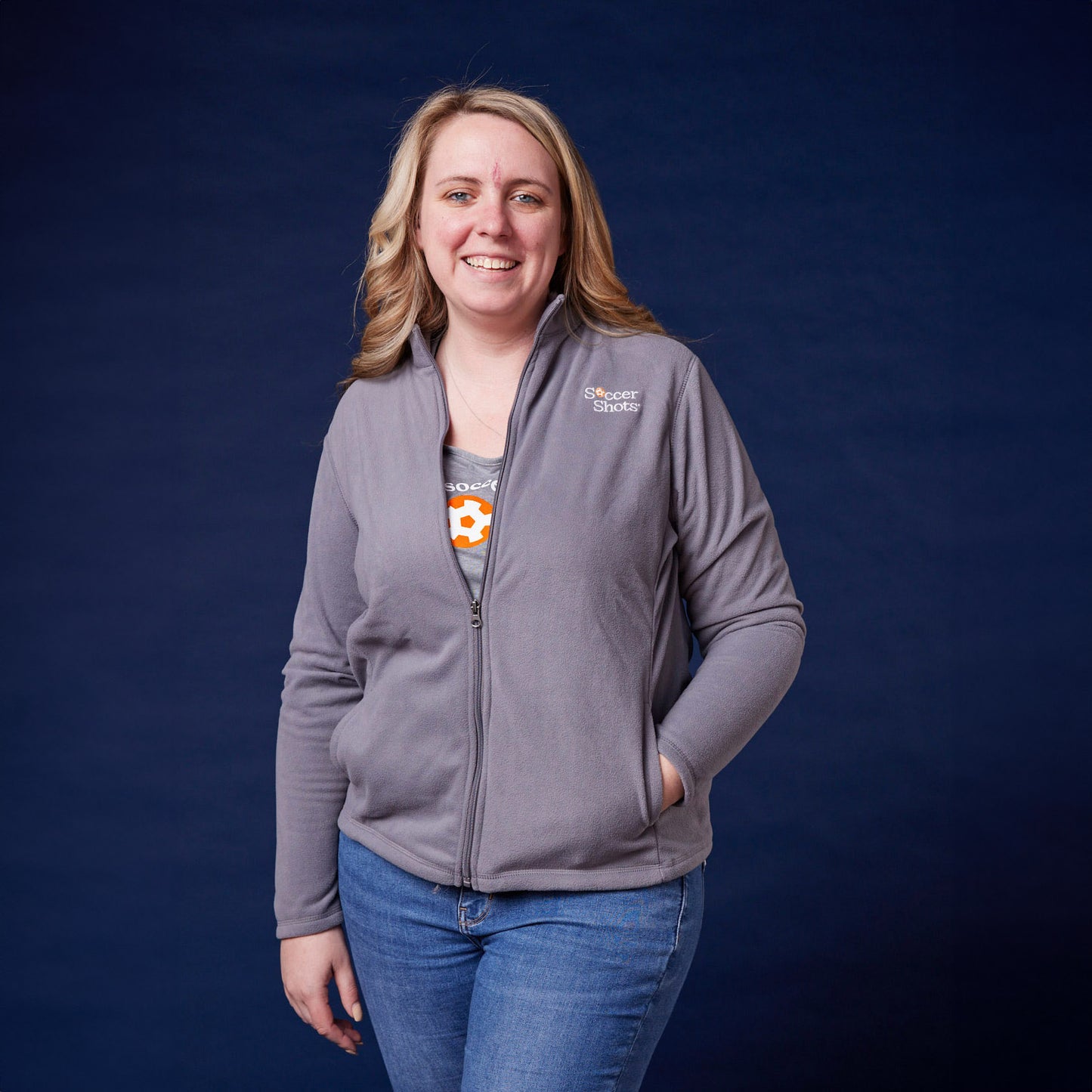 Soccer Shots Ladies Fleece Jacket