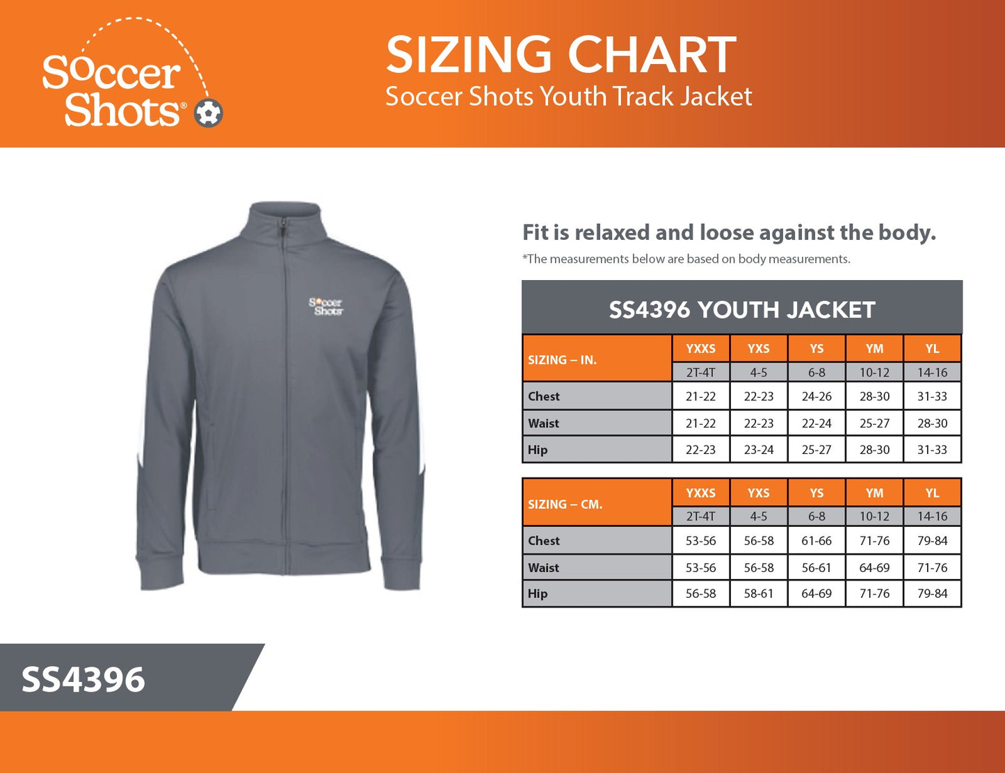 Soccer Shots Youth Track Jacket